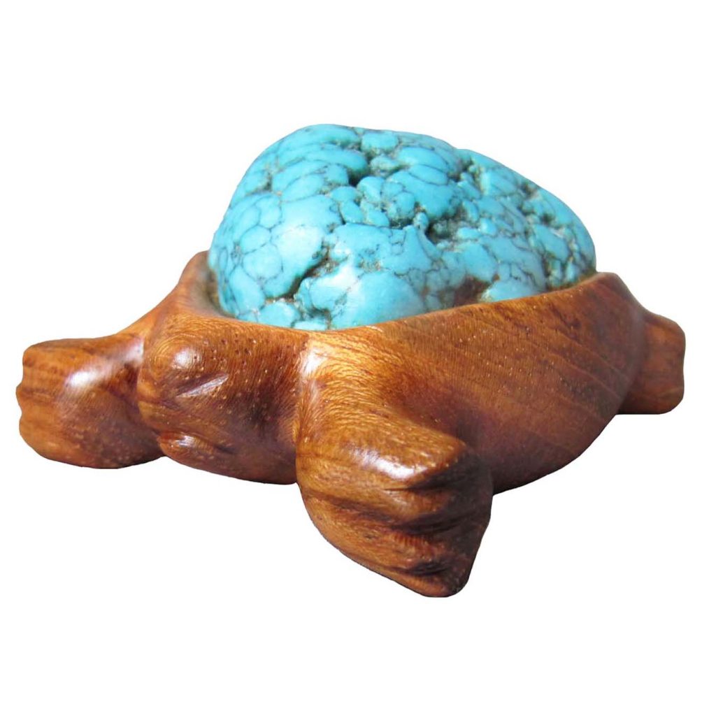 Žaislas „Vėžliukas“ (turkis, merbau, 8 x 5 cm) | Adomo medis